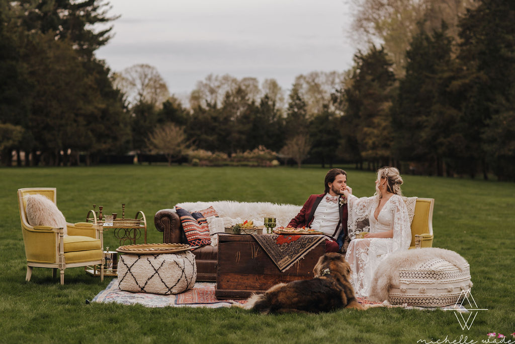 Connecticut ‘Upscale Mansion Meets Boho Glam’ Styled Shoot