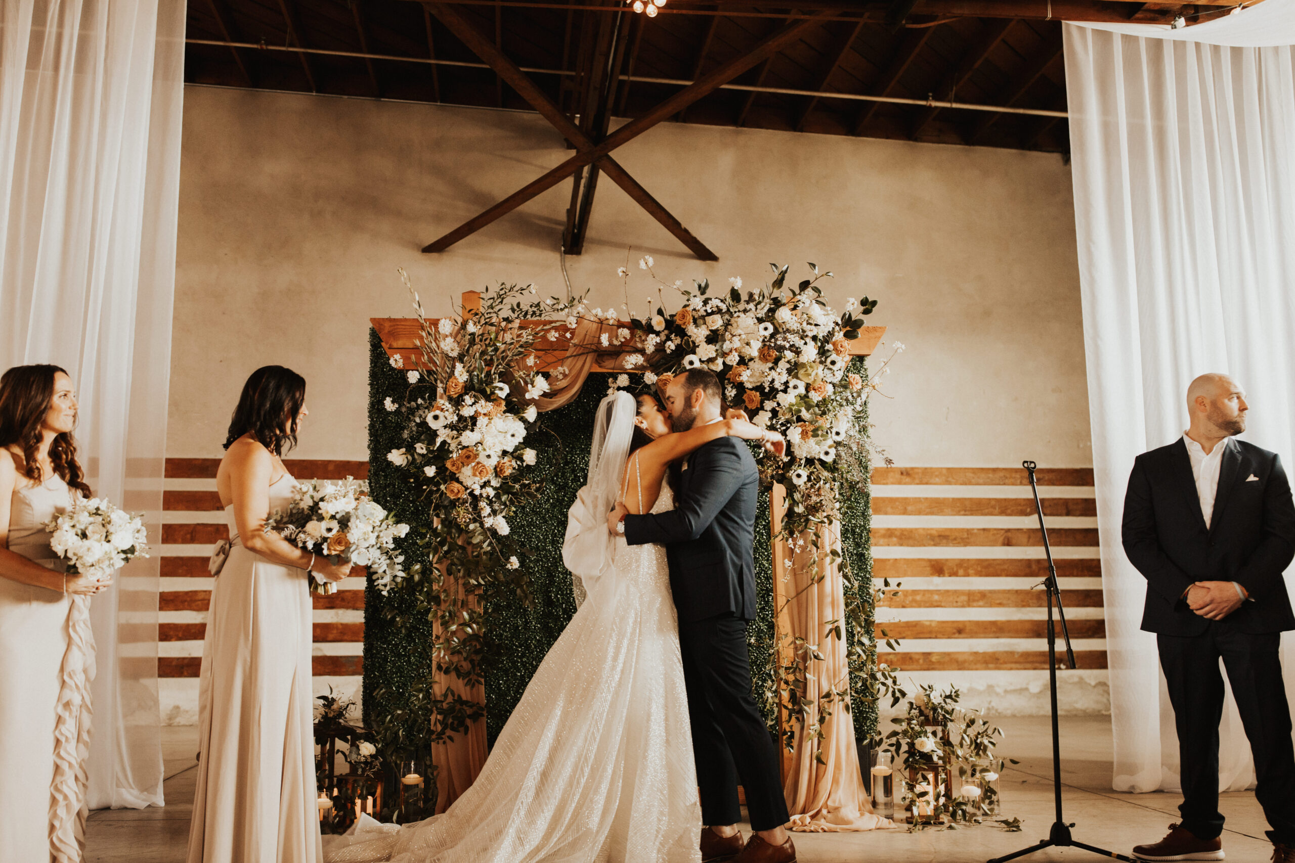 Modern and Moody Industrial Warehouse Wedding