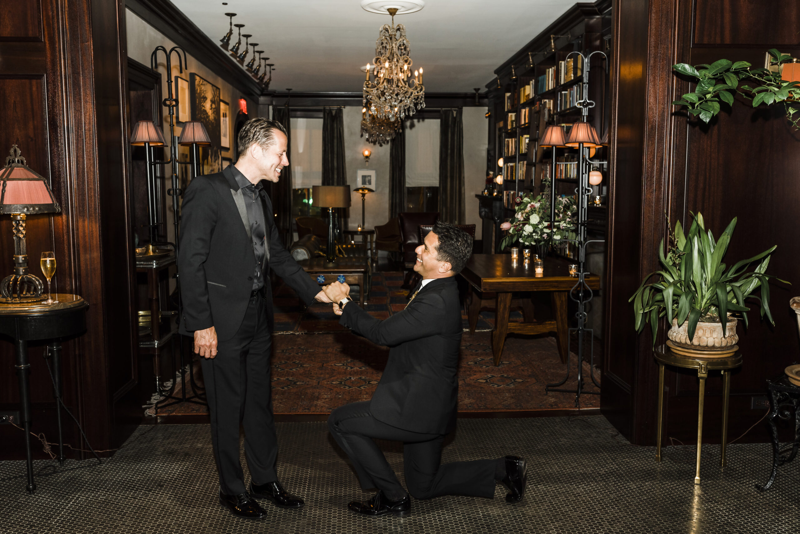 A Romantic Dinner Party Proposal with a dash of Burlesque